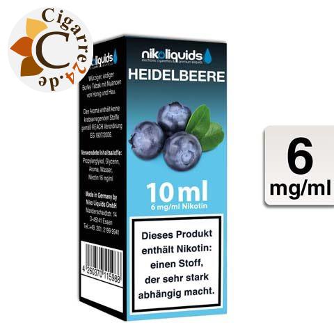 Nikoliquids E-Liquid Heidelbeere 6mg Nikotin