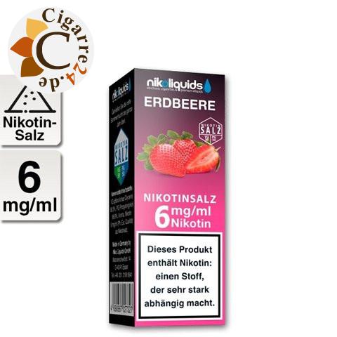 Nikoliquids E-Liquid Nikotinsalz Erdbeere 6mg Nikotin
