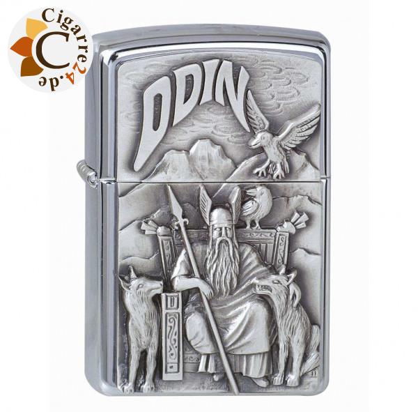 Zippo Chrom gebürstet Viking Emblem Odin