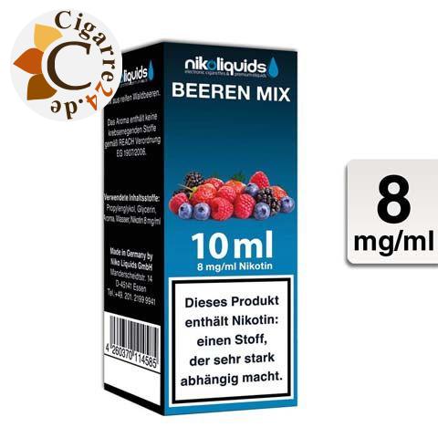 Nikoliquids E-Liquid Beeren Mix 8mg Nikotin - 70PG-30VG
