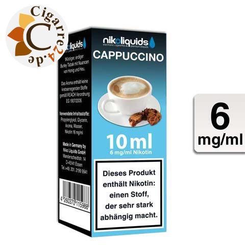 Nikoliquids E-Liquid Cappuccino 6mg Nikotin