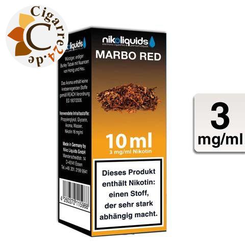 Nikoliquids E-Liquid Marbo Red 3mg Nikotin