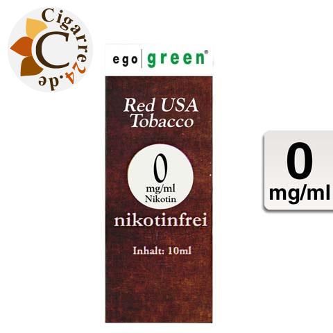 Ego Green E-Liquid Red USA Tobacco ohne Nikotin