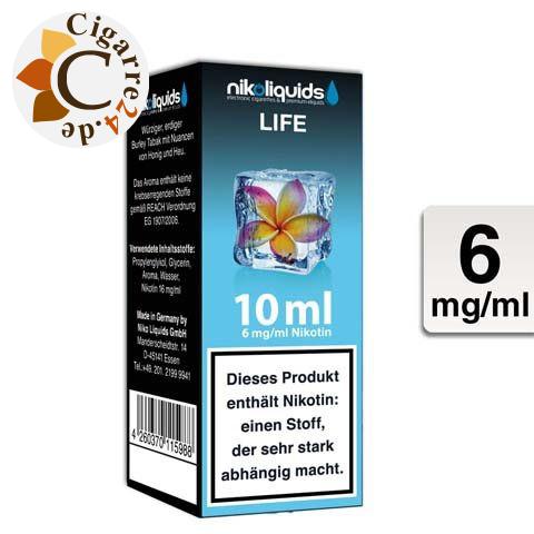 Nikoliquids E-Liquid Life 6mg Nikotin