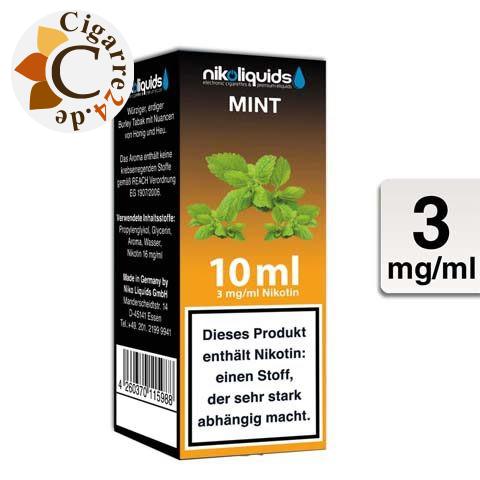 Nikoliquids E-Liquid Mint 3mg Nikotin