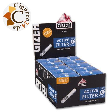 Gizeh Black Active Filter mit Aktivkohle