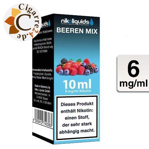 Nikoliquids E-Liquid Beeren Mix 6mg Nikotin - 70PG-30VG