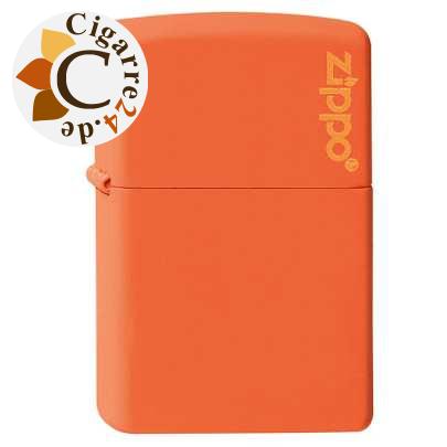 Zippo Orange matt mit Zippo Logo