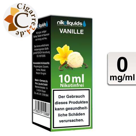 Nikoliquids E-Liquid Vanille ohne Nikotin - 70PG-30VG