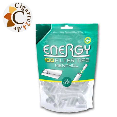 Energy+ Menthol Filter Tips Einzelpackung
