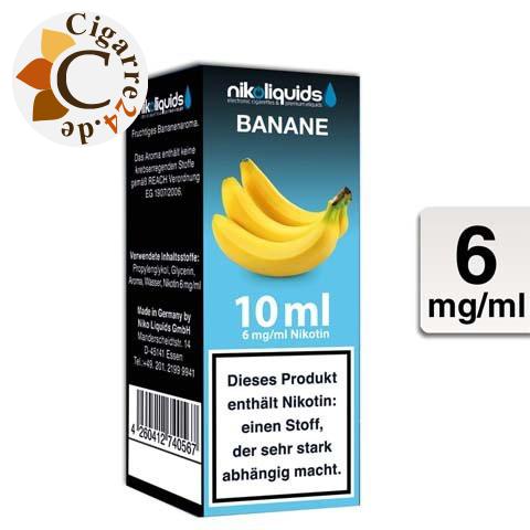 Nikoliquids E-Liquid Banane 6mg Nikotin