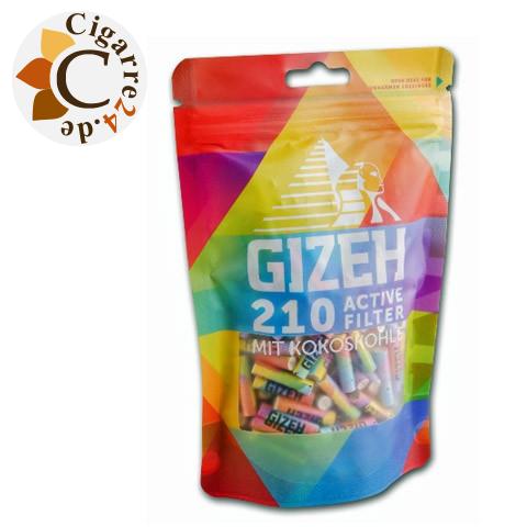 Gizeh Slim Filter Aktivkohle Rainbow