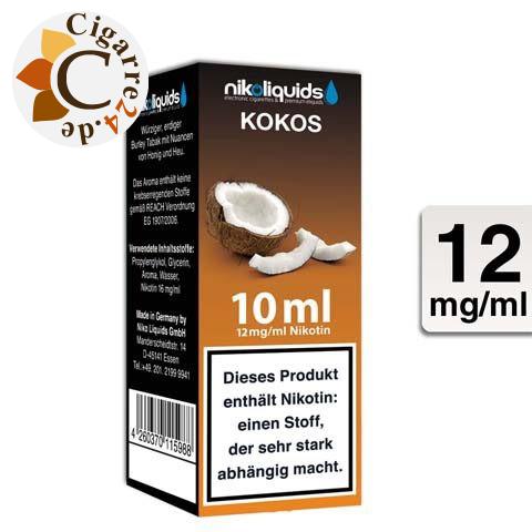 Nikoliquids E-Liquid Kokos 12mg Nikotin