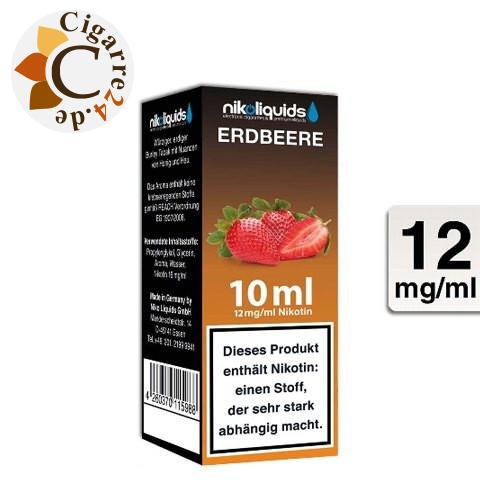 Nikoliquids E-Liquid Erdbeere 12mg Nikotin - 50PG-50VG