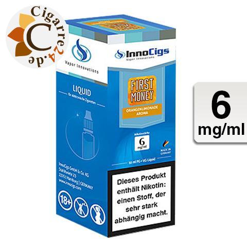 InnoCigs E-Liquid First Money Orangenlimonade Aroma 6mg Nikotin