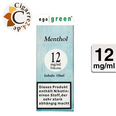 Ego Green E-Liquid Menthol 12mg Nikotin