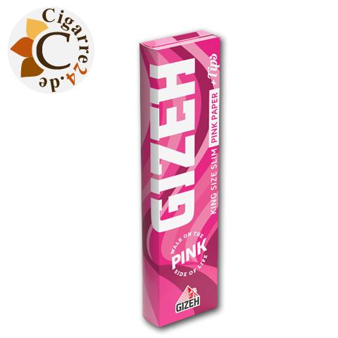 Gizeh All Pink King Size Slim Zigarettenpapier + Tips