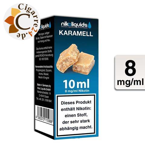 Nikoliquids E-Liquid Karamell 8mg Nikotin