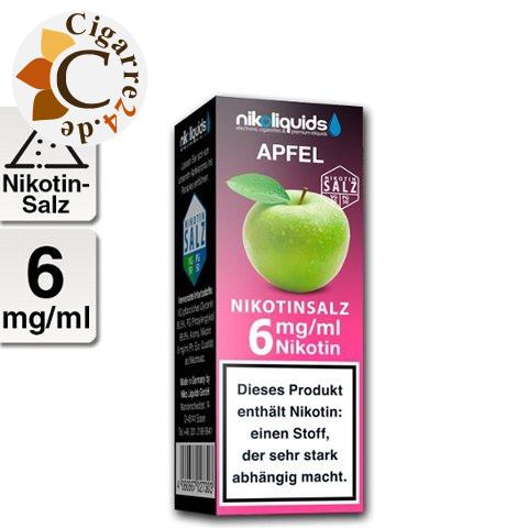 Nikoliquids E-Liquid Nikotinsalz Apfel 6mg Nikotin