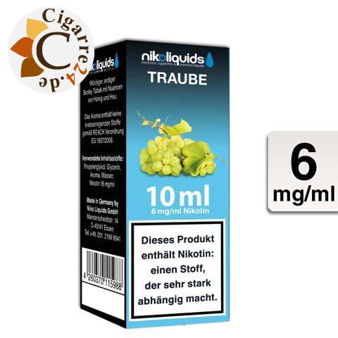 Nikoliquids E-Liquid Traube 6mg Nikotin