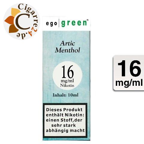 Ego Green E-Liquid Artic Menthol 16mg Nikotin