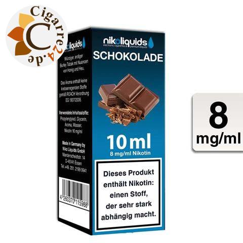 Nikoliquids E-Liquid Schokolade 8mg Nikotin