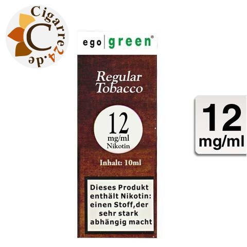 Ego Green E-Liquid Regular Tobacco 12mg Nikotin