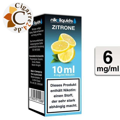 Nikoliquids E-Liquid Zitrone 6mg Nikotin