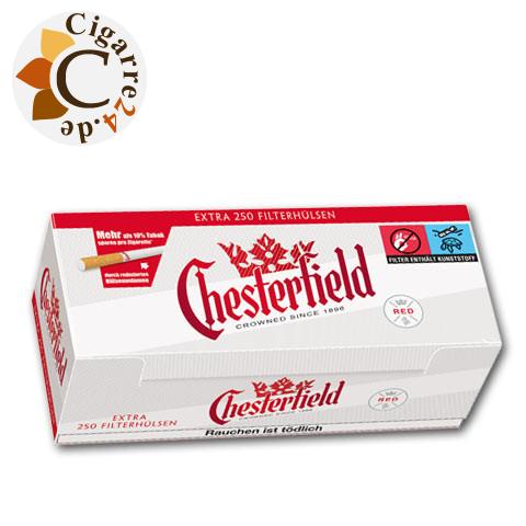 Chesterfield Red Extra Zigarettenhülsen, 250er