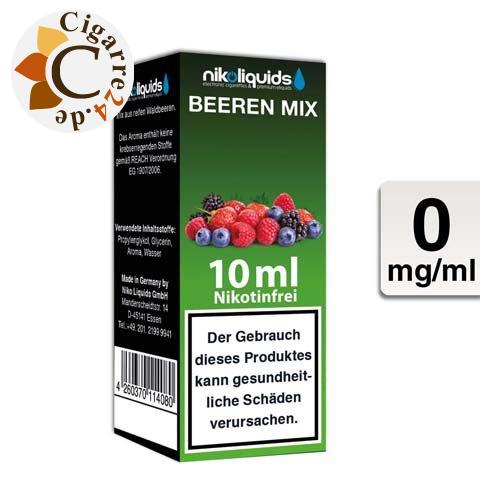 Nikoliquids E-Liquid Beeren Mix ohne Nikotin - 70PG-30VG